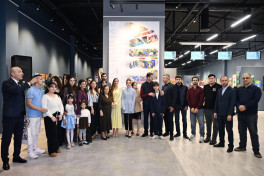 Arzu Aliyeva and Alena Aliyeva attend “10 Years Lived in Colors” exhibition