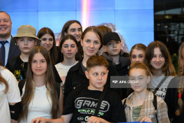 Another group of children brought from Ukraine to Azerbaijan