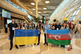 Another group of children brought from Ukraine to Azerbaijan