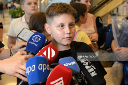 Another group of children brought from Ukraine to Azerbaijan