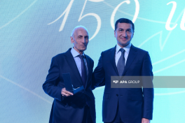 Jubilee medal "150th anniversary of National Press of Azerbaijan (1875-2025)" presented to a group of media representatives