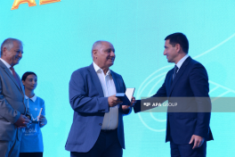 Jubilee medal "150th anniversary of National Press of Azerbaijan (1875-2025)" presented to a group of media representatives
