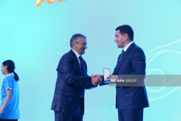 Jubilee medal "150th anniversary of National Press of Azerbaijan (1875-2025)" presented to a group of media representatives