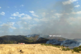 Azerbaijan MES forces deploy two helicopters to contain the fire in Aghdam and Aghdara districts -VIDEO -UPDATED-2 