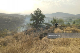 Azerbaijan MES forces deploy two helicopters to contain the fire in Aghdam and Aghdara districts -VIDEO -UPDATED-2 