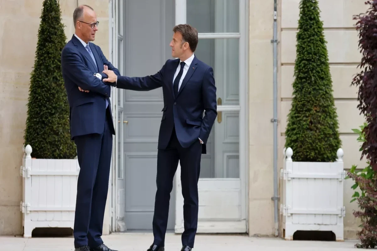 German Chancellor Friedrich Merz and French President Emmanuel Macron