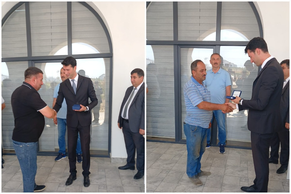 60 families transferred to Khidirli village in Aghdam district receive house keys