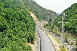 Construction of Toghanali-Kalbajar-Istisu highway 85% completed -PHOTO 