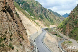 Construction of Toghanali-Kalbajar-Istisu highway 85% completed -PHOTO 