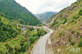 Construction of Toghanali-Kalbajar-Istisu highway 85% completed -PHOTO 