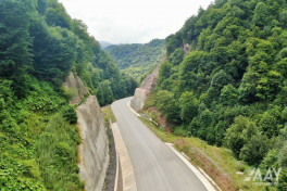 Construction of Toghanali-Kalbajar-Istisu highway 85% completed -PHOTO 