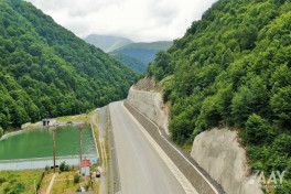 Construction of Toghanali-Kalbajar-Istisu highway 85% completed -PHOTO 