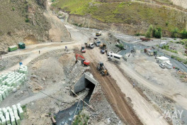 Construction of Toghanali-Kalbajar-Istisu highway 85% completed -PHOTO 