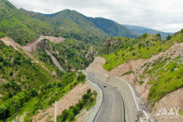 Construction of Toghanali-Kalbajar-Istisu highway 85% completed -PHOTO 