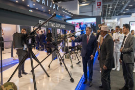 Hakan Fidan and Selçuk Bayraktar visit Azerbaijan’s defense industry booth at IDEF 2025