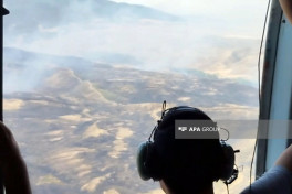 Helicopters involved in firefighting efforts in Aghdara -PHOTO -VIDEO -UPDATED 