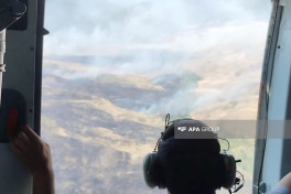 Helicopters involved in firefighting efforts in Aghdara -PHOTO -VIDEO -UPDATED 