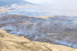 Helicopters involved in firefighting efforts in Aghdara -PHOTO -VIDEO -UPDATED 