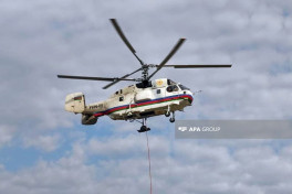 Helicopters involved in firefighting efforts in Aghdara -PHOTO -VIDEO -UPDATED 