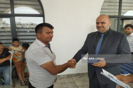 Azerbaijan relocates another group of former IDPs to Khidirli village in Aghdam, families receive house keys-UPDATED -VIDEO 