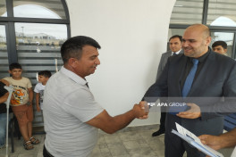 Azerbaijan relocates another group of former IDPs to Khidirli village in Aghdam, families receive house keys-UPDATED -VIDEO 
