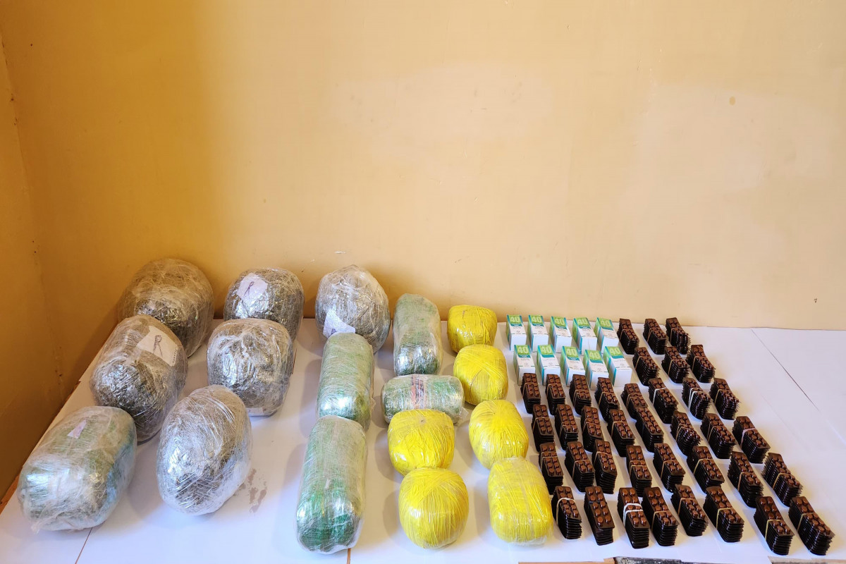 Azerbaijan SBS prevents smuggling of large amount of drugs from Iran -PHOTO 