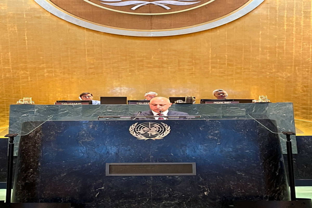 Azerbaijan’s Deputy FM delivered statement at Plenary Session of UN High-Level International Conference