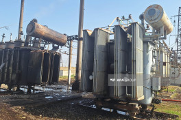 A fire has broken out at an electrical substation in Azerbaijan's Ujar district-VIDEO -VIDEO 