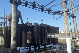 A fire has broken out at an electrical substation in Azerbaijan's Ujar district-VIDEO -VIDEO 