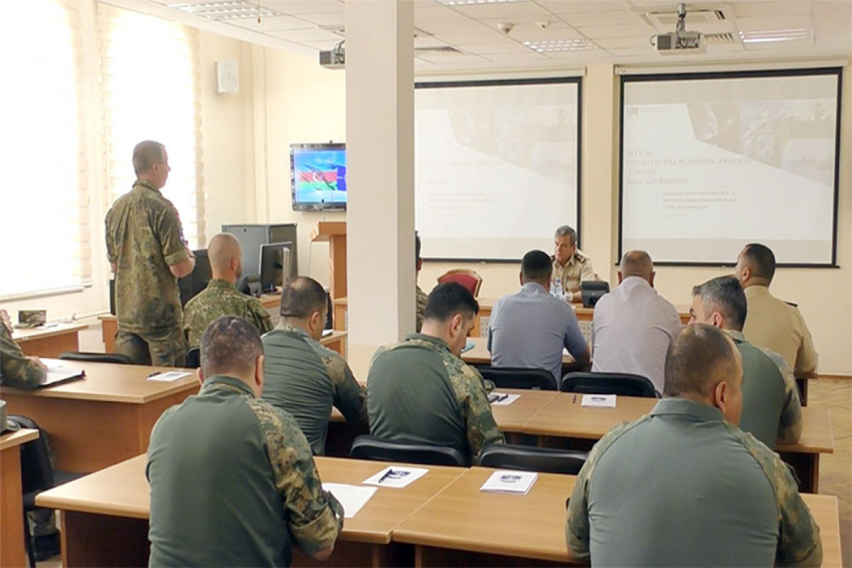 A training is held with NATO’s Mobile Training Team