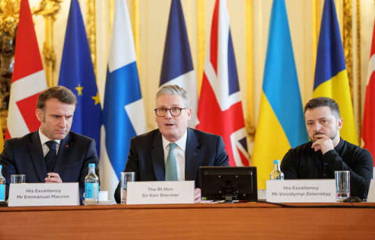 Emmanuel Macron, Keir Starmer, Volodymyr Zelenskyy