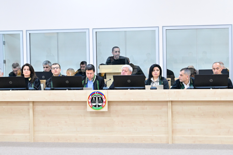 Trial of persons charged with numerous crimes against the Azerbaijani people continues