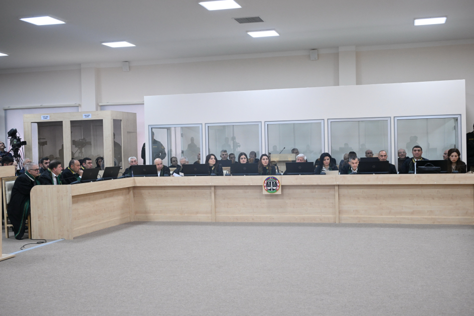 Trial of persons charged with numerous crimes against the Azerbaijani people continues