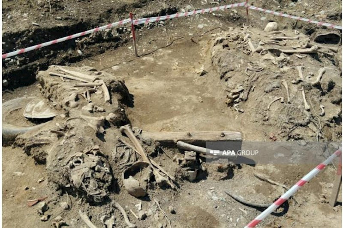 Bones discovered in liberated Galaychilar village of Aghdam
