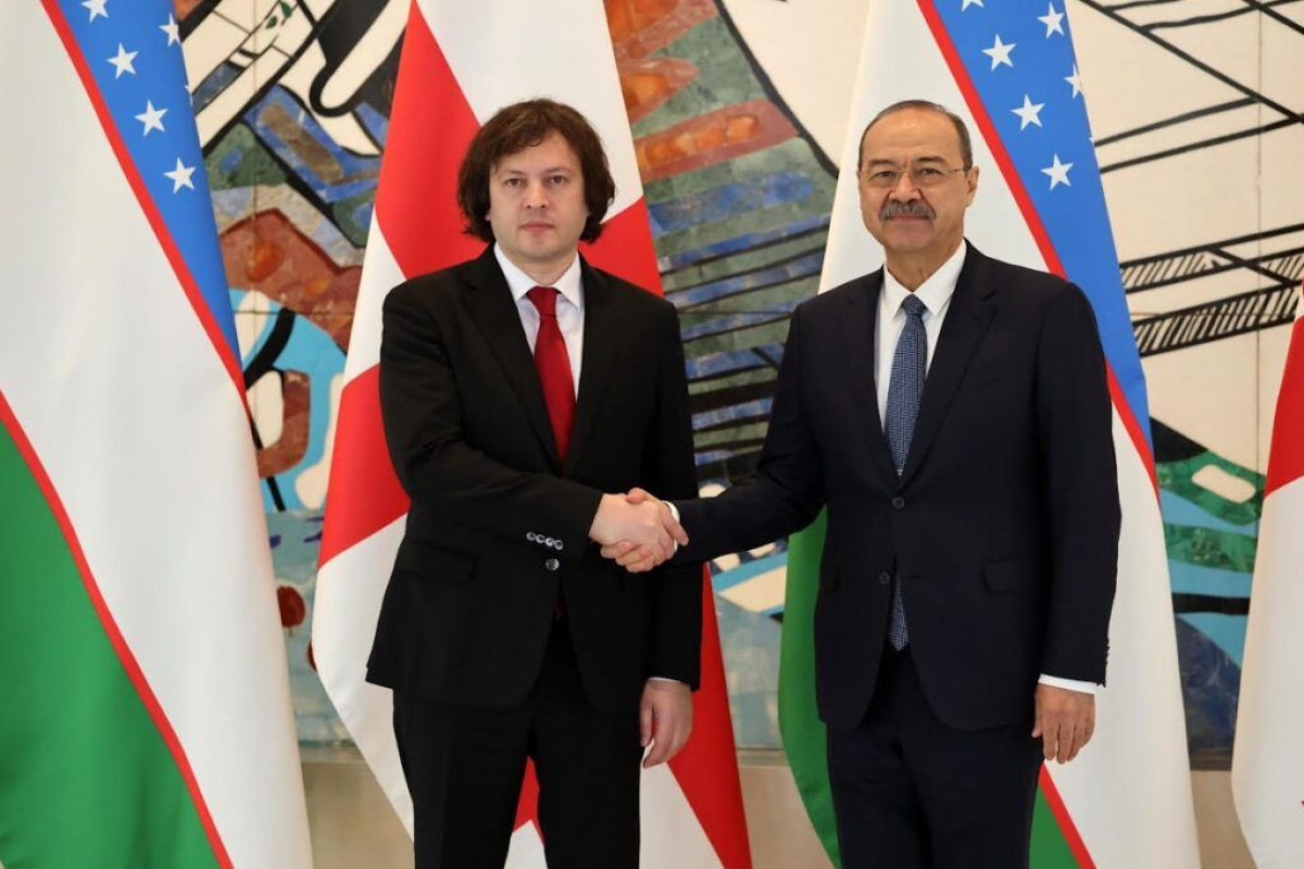 Georgian Prime Minister Irakli Kobakhidze and Uzbekistani Prime Minister Abdulla Aripov