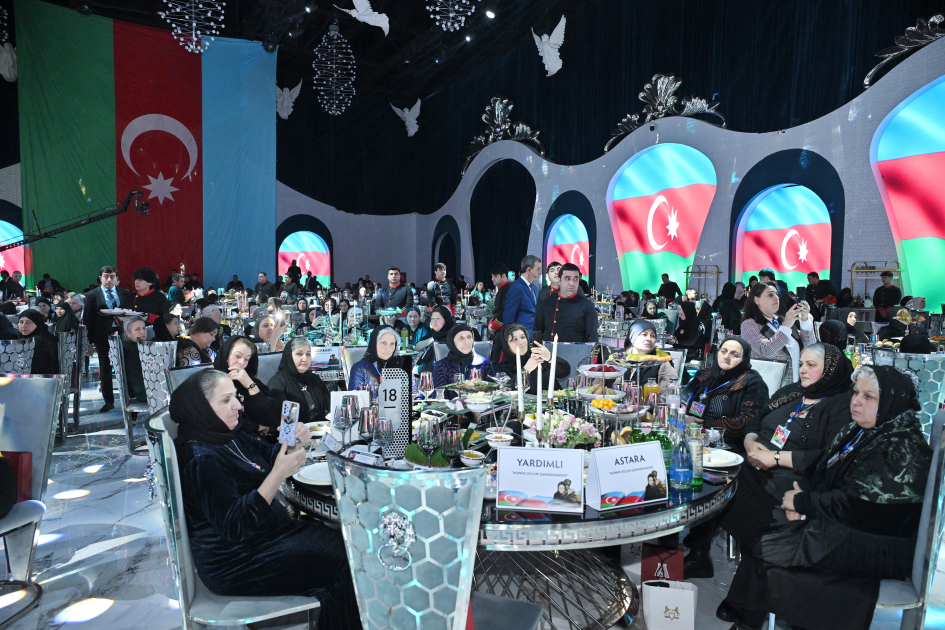 Arzu Aliyeva attends Iftar ceremony with mothers of martyrs
