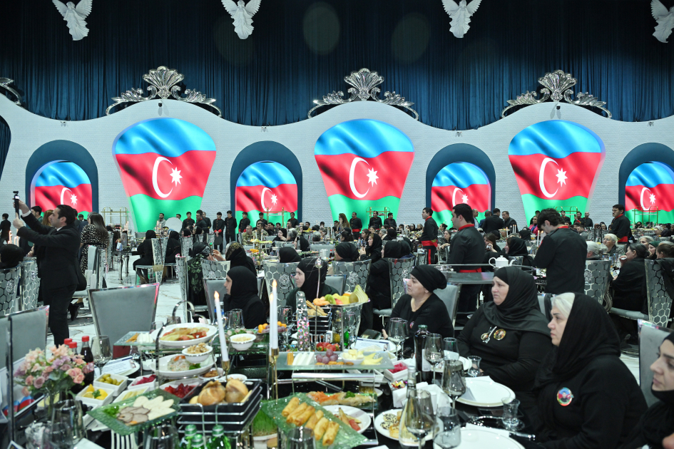 Arzu Aliyeva attends Iftar ceremony with mothers of martyrs