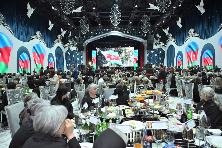 Arzu Aliyeva attends Iftar ceremony with mothers of martyrs