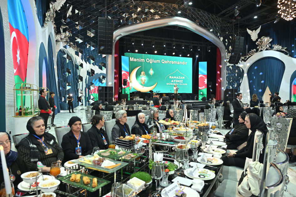 Arzu Aliyeva attends Iftar ceremony with mothers of martyrs