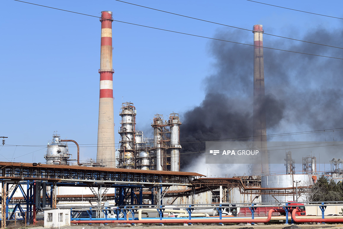MES forces fully extinguish the fire at Oil Refinery in Baku -VIDEO -PHOTO -UPDATED -2 