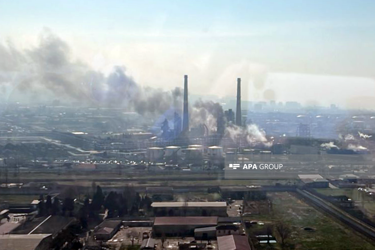 MES forces fully extinguish the fire at Oil Refinery in Baku -VIDEO -PHOTO -UPDATED -2 
