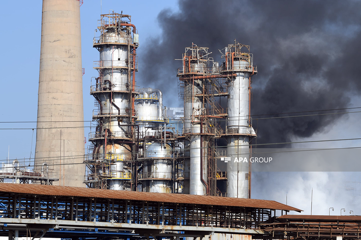 MES forces fully extinguish the fire at Oil Refinery in Baku -VIDEO -PHOTO -UPDATED -2 