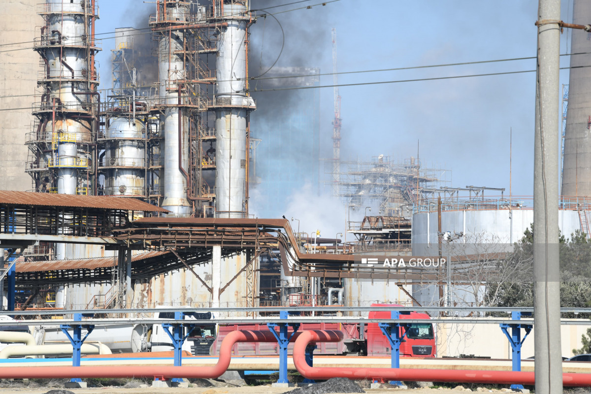 MES forces fully extinguish the fire at Oil Refinery in Baku -VIDEO -PHOTO -UPDATED -2 