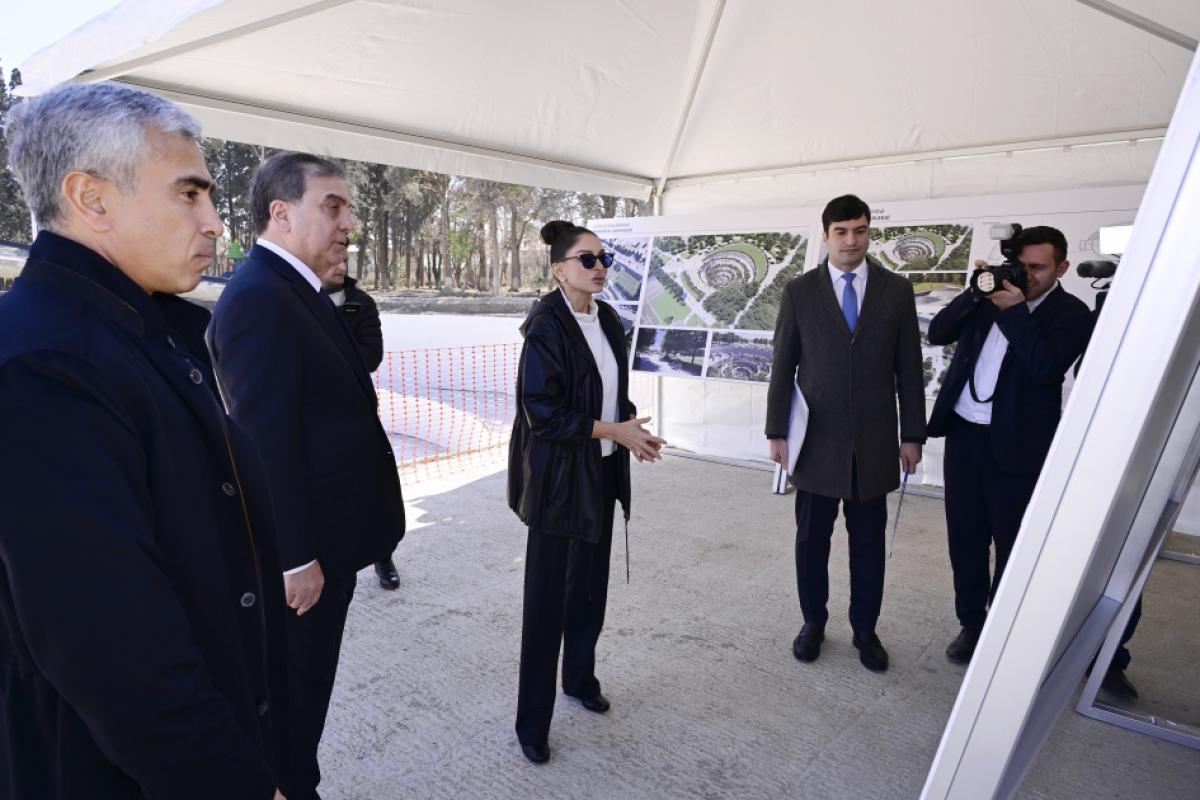 First Vice-President Mehriban Aliyeva reviewed Ganja Memorial Complex project
