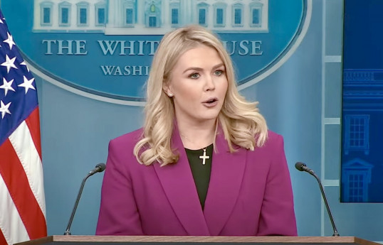 The White House press secretary Karoline Leavitt
