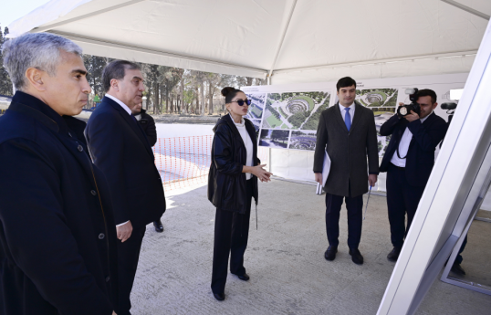 First Vice-President Mehriban Aliyeva reviewed Ganja Memorial Complex project