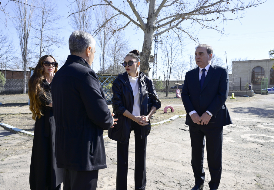 First Vice-President Mehriban Aliyeva reviewed reconstruction of Ganja city secondary school No.37