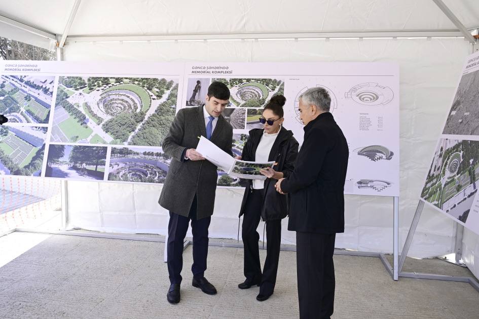 First Vice-President Mehriban Aliyeva reviewed Ganja Memorial Complex project