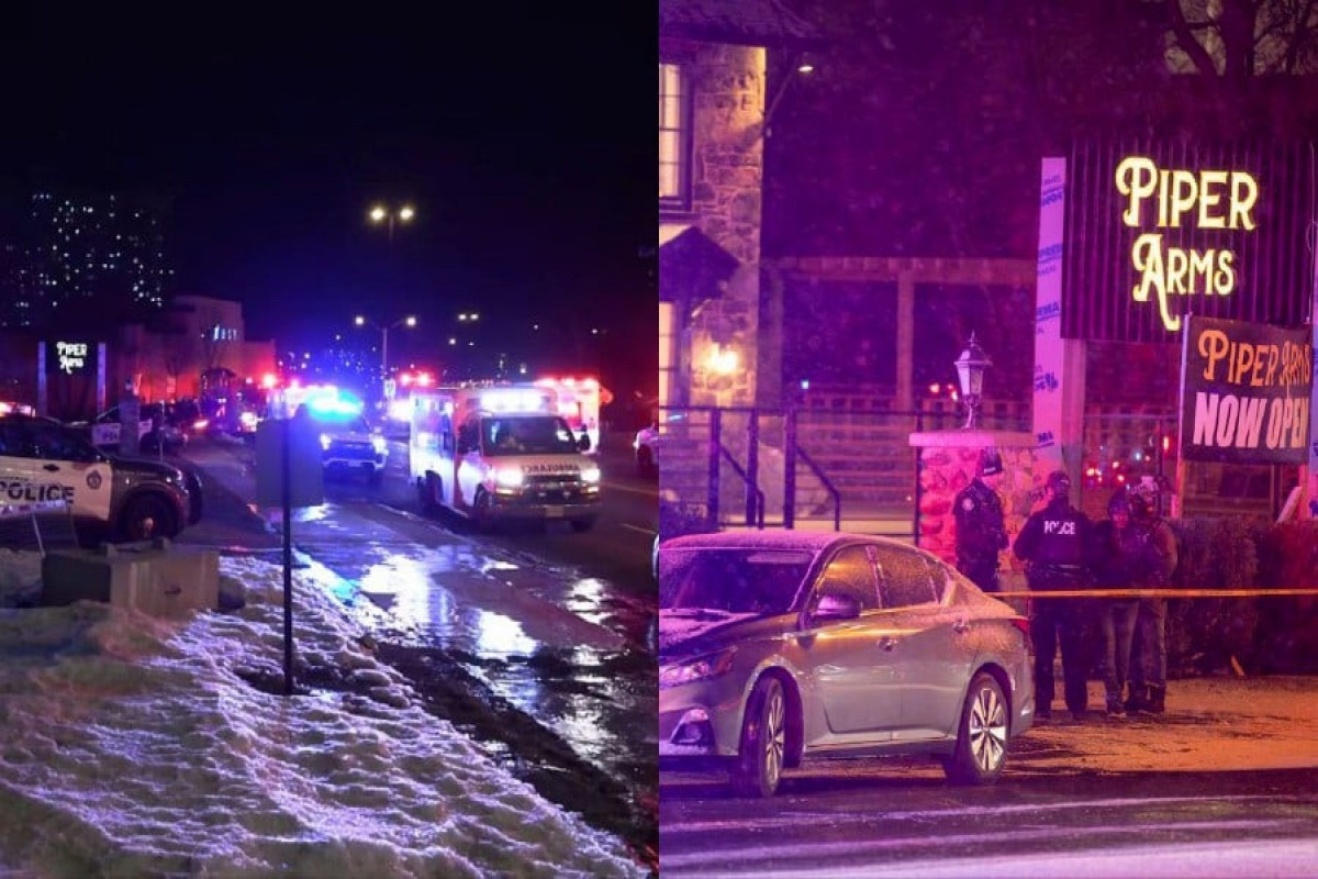 Toronto police seeking three suspects in pub shooting that injured 12