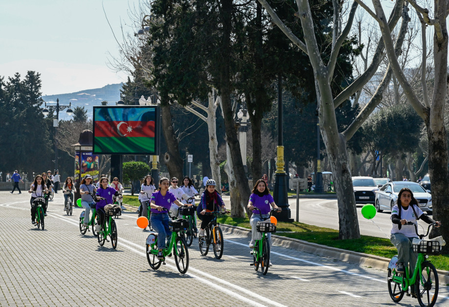 Cycling marathon held in Baku on International Women’s Day-PHOTO 